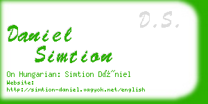 daniel simtion business card